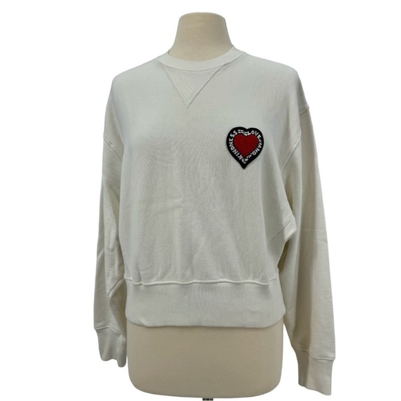 Rebecca Minkoff Love & Kindness Patch Sweatshirt Small - Picture 3 of 6